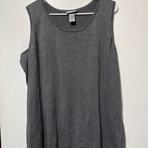 Catherines Silver Metallic Top